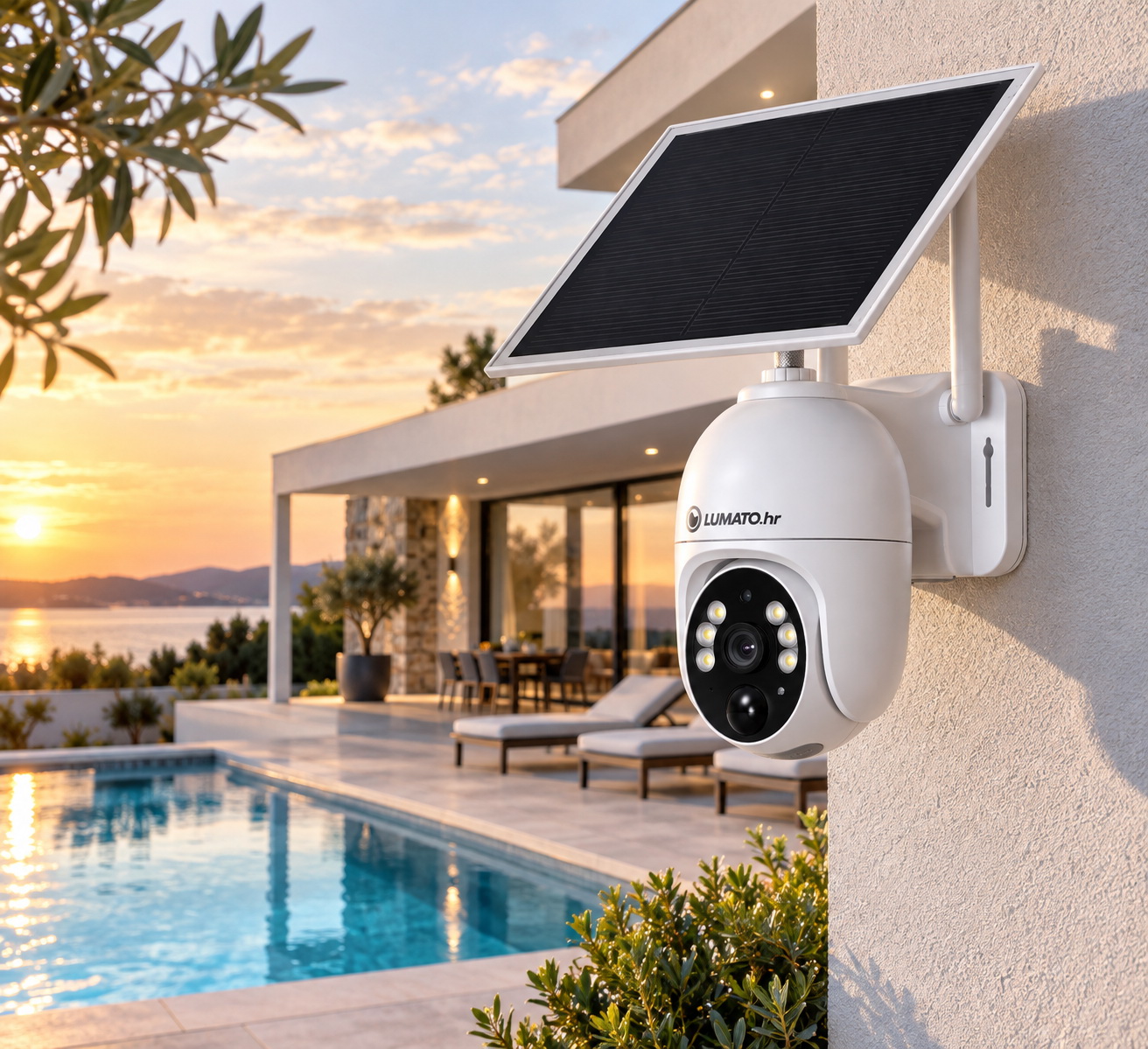 Solarna S-WiFi nadzorna kamera lumato
