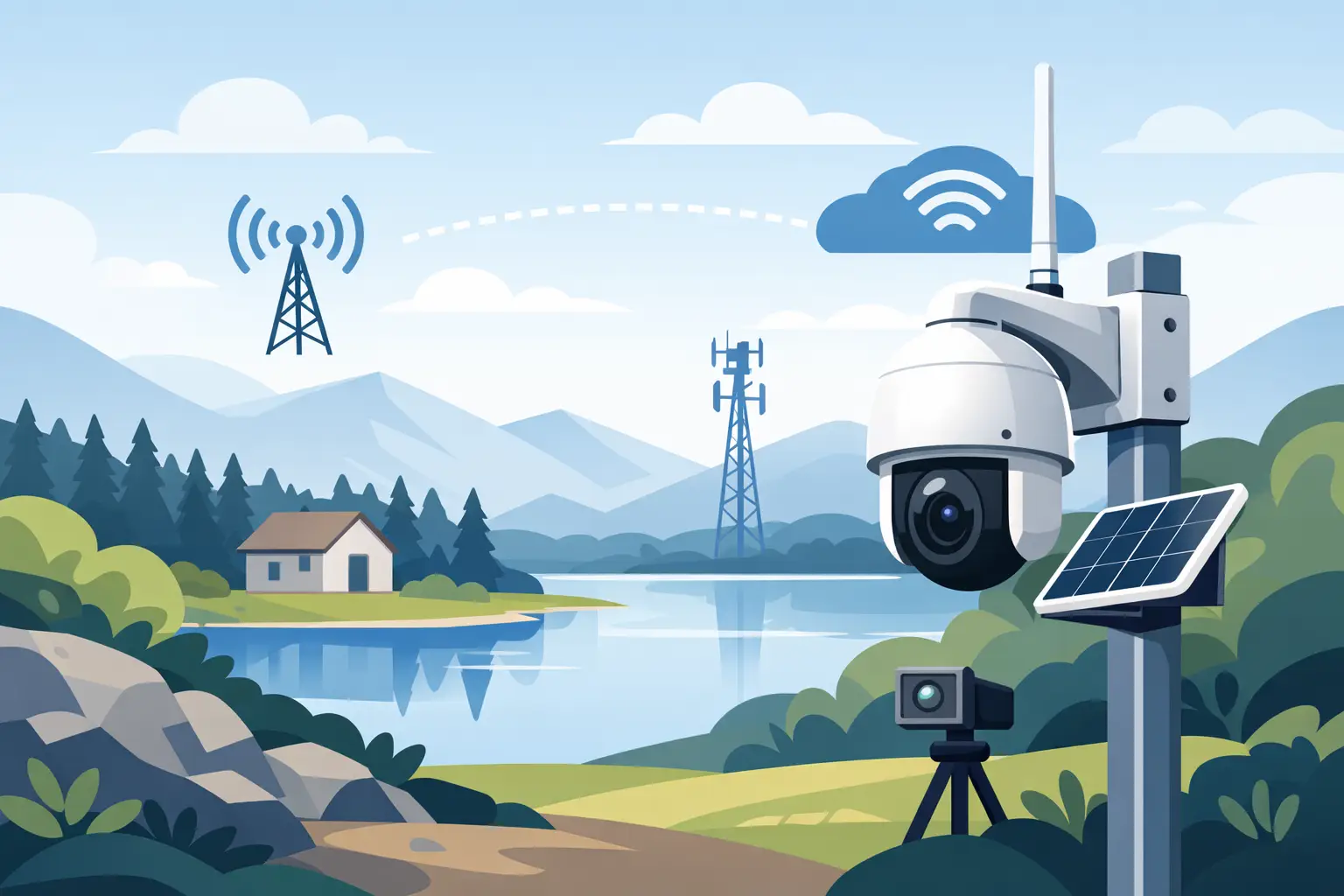 Kako radi 4G nadzorna kamera na udaljenoj lokaciji?